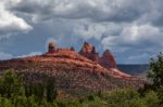 Mountains Surrounding Sedona Stock Photo