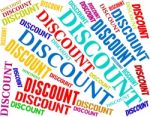 Discount Words Represents Promotion Promo And Bargain Stock Photo