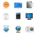 Technology Icons Stock Photo