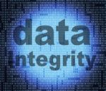 Integrity Data Shows Reliable Sincerity And Uprightness Stock Photo