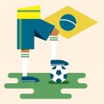 Brazil National Soccer Kits Stock Photo