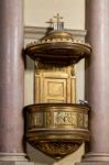 Monza, Italy/europe - October 28 : Pulpit In The Church Of St Ge Stock Photo