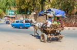 Gondar City Traffic Stock Photo