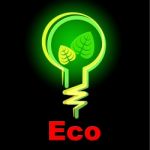Light Bulb Indicates Earth Day And Eco Stock Photo
