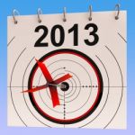 2013 Calendar Means Planning Annual Agenda Schedule Stock Photo