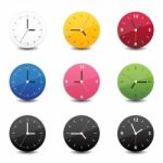 Clock Icon Color Stock Photo