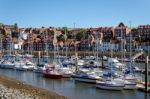 Whitby, North Yorkshire/uk - August 22 : View Along The Esk Towa Stock Photo