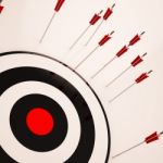 Missed Target Shows Failure Unsuccessful Aim Stock Photo