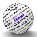 Goal Sphere Definition Shows Future Aims And Aspirations Stock Photo