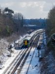 East Grinstead, West Sussex/uk - February 27 : Train At East Gri Stock Photo