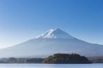 Mt. Fuji With Lake. Kawaguchi-ko. Yamanashi. Japan Stock Photo