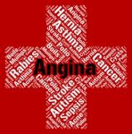 Angina Word Means Congestive Heart Failure And Ailment Stock Photo