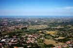Panoramic From The San Marino B Stock Photo