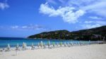 The Beach Of The Famous Costa Smeralda, Sardinia Stock Photo