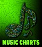 Chart Music Indicates Best Sellers And Albums Stock Photo