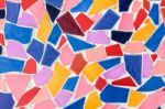 Colorful Tile Pattern Background Stock Photo
