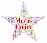 Movies Online Means World Wide Web And Cinema Stock Photo