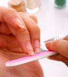 Finger Nails To Keep Beautiful Stock Photo
