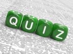 Quiz Dice Mean Correct Or Incorrect Answers Stock Photo