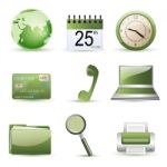 Office Icons Stock Photo