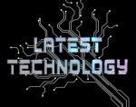 Latest Technology Indicates New Digital Electronic Tech Stock Photo