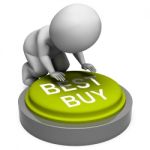 Best Buy Button Shows Superior Product Or Deal Stock Photo