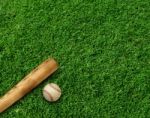 Grass Baseball Stock Photo