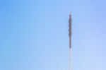 Telecommunication Antenna Tower, Radio Antenna Tower, Cellular A Stock Photo