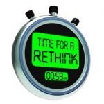 Time For A Rethink Meaning Change Strategy Stock Photo