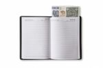 Money Book Stock Photo