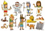 Illustration Of Egypt Child Cartoon Character Stock Photo