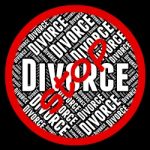 Stop Divorce Represents Warning Sign And Annul Stock Photo