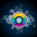 Colorful Compact Disc Stock Photo