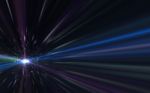 Abstract Lens Flare Speed Light On Space Stock Photo
