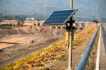 Solar Street Lamp Stock Photo