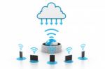 Cloud Computing Devices Stock Photo