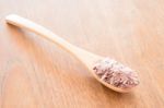 Spoon Of Organic Berry Jusmine Rice Stock Photo