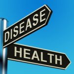 Disease Or Health Directions On A Signpost Stock Photo