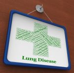 Lung Disease Shows Poor Health And Affliction Stock Photo
