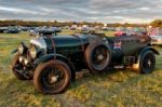 Vintage Bentley Parked At Goodwood Stock Photo