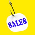 Sales On Hook Shows Great Clearances And Promos Stock Photo