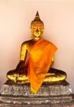 Buddha In Wat Pho Thailand Stock Photo