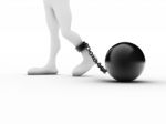 Ball And Chain Stock Photo