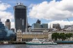 View Of The Walkie Talkie Building From The River Thames Stock Photo