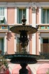 Fountain In Monte Carlo Stock Photo