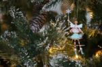 East Grinstead, West Sussex/uk - December 20 : Christmas Tree De Stock Photo