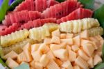 Sliced Fruits Stock Photo