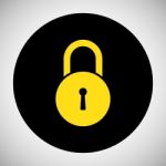 Lock Icon Stock Photo
