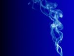 Fume Blue Stock Photo