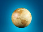Vintage Globe Isolated, 3d Render Stock Photo